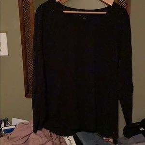 Eddie Bauer Long sleeve cotton-embellished top XL